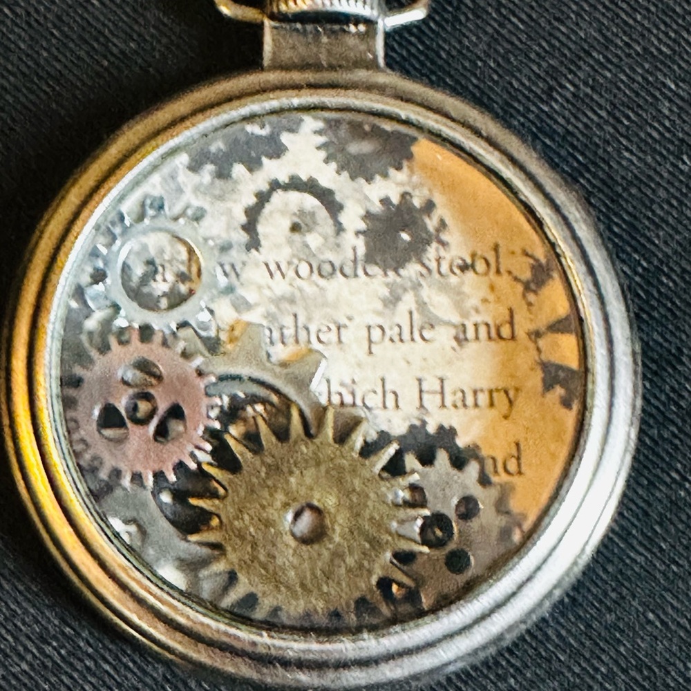 Steampunk Silver Copper colors Mechanical Pendant Necklace Burning Man (1)/bid - Picture 7 of 7